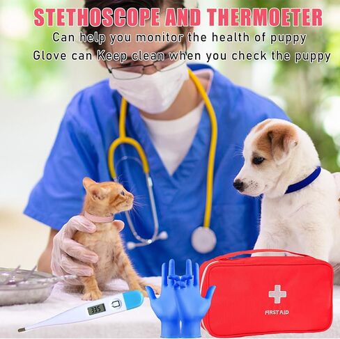 kewen Puppy Kitten Whelping Supplies, Whelping kit for Puppies Birth,Kitten Supplies,Dog Supplies,Puppy kit,Kitten Bottle Feeding kit for New Born Puppy Supplies and Kitten (Whelping Kit) in Kuwait