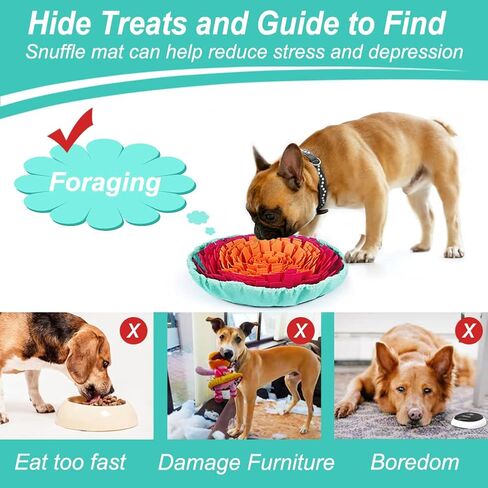 Vivifying Snuffle Mat for Dogs, Interactive Sniff Mat for Slow Eating and Keep Busy, Adjustable Dog Digging Toys Encourages Natural Foraging Skills and Mental Stimulation in Saudi Arabia