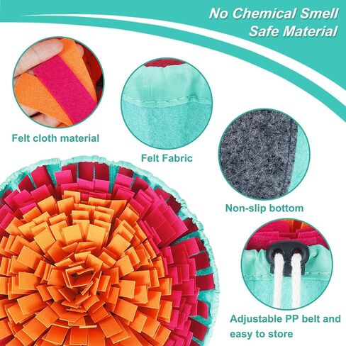 Vivifying Snuffle Mat for Dogs, Interactive Sniff Mat for Slow Eating and Keep Busy, Adjustable Dog Digging Toys Encourages Natural Foraging Skills and Mental Stimulation in Saudi Arabia