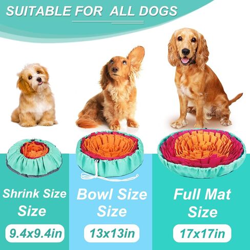 Vivifying Snuffle Mat for Dogs, Interactive Sniff Mat for Slow Eating and Keep Busy, Adjustable Dog Digging Toys Encourages Natural Foraging Skills and Mental Stimulation in Saudi Arabia