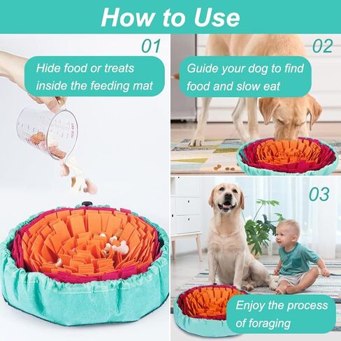 Vivifying Snuffle Mat for Dogs, Interactive Sniff Mat for Slow Eating and Keep Busy, Adjustable Dog Digging Toys Encourages Natural Foraging Skills and Mental Stimulation in Saudi Arabia