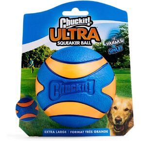 Chuckit! Ultra Ball Dog Toy - Size XL - For Dogs 100+ lbs - Made from Durable Rubber - Super Bouncy - Floats in Water - 3.5-inch Diameter - Pack of 1