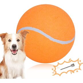 Giant 9.5" Dog Tennis Ball Large Pet Toys Funny Outdoor Sports Ball with Inflating Needles for Small Medium Large Dog