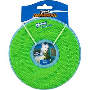 Chuckit! Zipflight Flying Disc Dog Toy, Small (6"), Orange And Blue