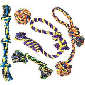 Dog Rope Toy for Large Dogs, Heavy Duty Dog Chew Toys for Aggressive Chewers, Indestructible Dog Toys for Large Dogs, Durable Cotton Tug of War Dog Rope Toys for Medium to Large Breed Teeth Cleaning