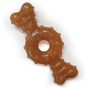 Nylabone Ring Bone Chew Toy for Puppies, Puppy Teething Toys, Chicken Flavor, X-Small - Up to 15 lbs, 1 Count