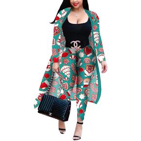 مجموعة أزياء XFT النسائية الكاجوال المكونة من قطعتين بأكمام طويلة وسروال طويل يغطي السراويل الطويلة للهالوين على شكل يقطين in Kuwait