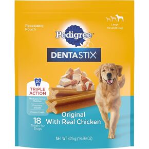 PEDIGREE DENTASTIX Large Dog Dental Care Treats Original, Beef & Fresh Variety Pack, 2.73 lb.Pack (51 Treats)