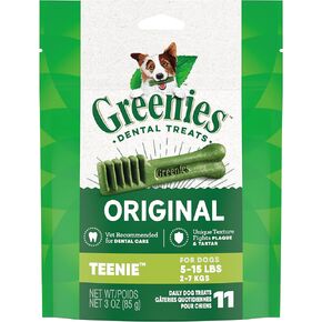 Greenies Original Teenie Natural Dental Care Dog Treats, 36 oz. Pack (130 Treats)