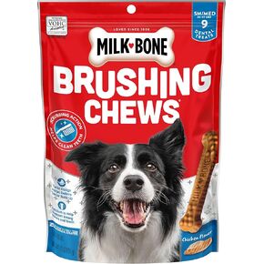 Milk-Bone Brushing Chews Daily Dental Dog Treats, Chicken Flavor, Large, 25 Count