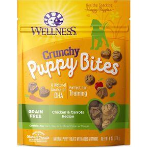 Wellness Puppy Treats, Natural, Training Treat, Grain Free, Soft Lamb & Salmon (8 Ounce Bag)