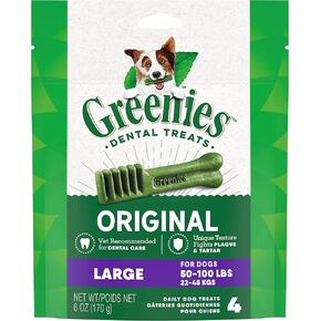 Greenies Original Large Natural Dental Care Dog Treats, 36 oz. Pack (24 Treats)