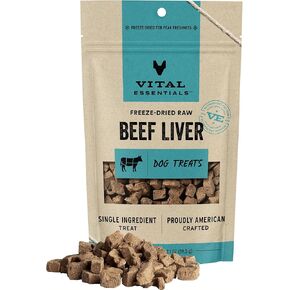 Vital Essentials Freeze Dried Raw Single Ingredient Dog Treats, Minnows, 1 oz | Premium Quality High Protein Training Treats | Grain Free, Gluten Free, Filler Free