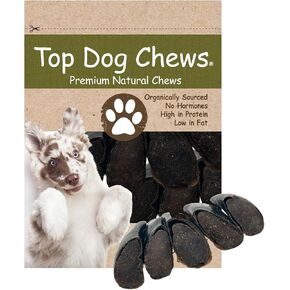 Top Dog Chews - 5 Pack of Bully Stick Filled Cow Hooves Dog Treats. Long Lasting Natural Dog Chews, Great for Aggressive Chewers, (5 Pack, Bully Stick)