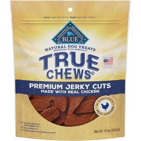 Blue Buffalo True Chews Premium Jerky Cuts Dog Treats with Natural Ingredients Chicken