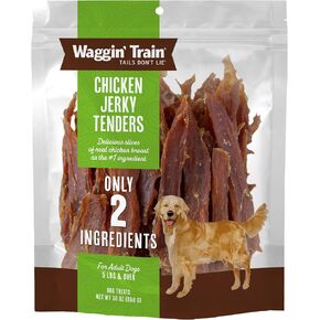 Waggin 'Train Chicken jerky for Dogs - مكونات مكون محدودة يعامل للكلاب 30 أوقية. كيس in Kuwait