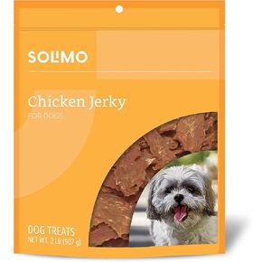 Amazon Brand - Solimo Duck Jerky Dog Treats, 2 Pound (Pack of 1)