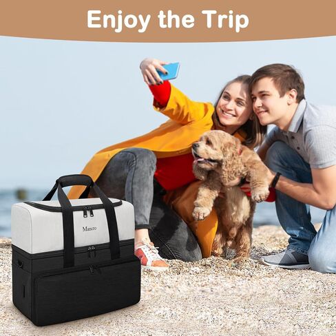 Mancro Dual Layers Dog Travel Bag, Dog Mom Gifts, Road Trip Essentials in Kuwait