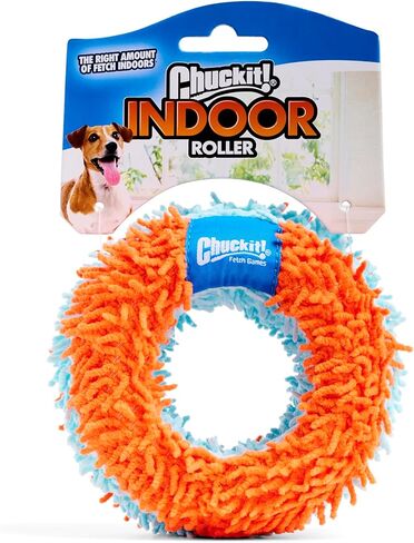 Chuckit! Indoor Fetch Ball Dog Toy for Dogs - Interactive Dog Toys for Boredom, 4.75 Inch, Orange and Blue in Saudi Arabia