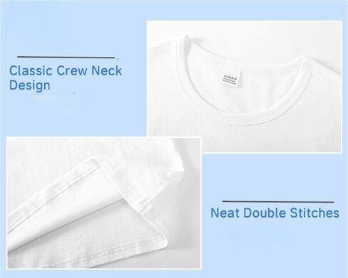 مجموعة من 2 تي شيرت قطني بأكمام طويلة تي شيرت أساسي برقبة دائرية للأولاد/البنات/الأطفال الصغار تي شيرت بأكمام طويلة in Kuwait