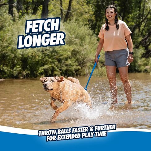 تشوكت! Dog Ball Launcher - Sport 12 "With Medium (2.5") ، Thrower Cog Fetch Ball ، للكلاب 20-60 جنيهًا ، مصنوعة في الولايات المتحدة الأمريكية in Kuwait