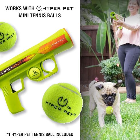 Hyper Pet K9 Kannon Dog Ball Thrower Launcher for Dogs, All Breeds Up To 60 Pounds, With One Hyper Pet 2.5 Inch Tennis Ball, For All Breeds in Kuwait