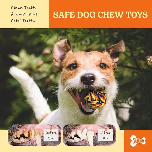 Dog Rope Toy for Large Dogs, Heavy Duty Dog Chew Toys for Aggressive Chewers, Indestructible Dog Toys for Large Dogs, Durable Cotton Tug of War Dog Rope Toys for Medium to Large Breed Teeth Cleaning in Kuwait