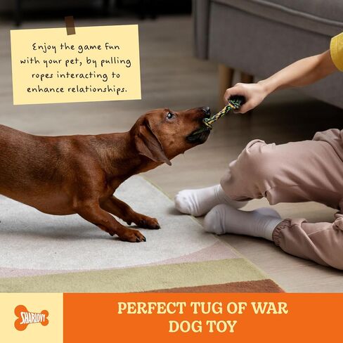 Dog Rope Toy for Large Dogs, Heavy Duty Dog Chew Toys for Aggressive Chewers, Indestructible Dog Toys for Large Dogs, Durable Cotton Tug of War Dog Rope Toys for Medium to Large Breed Teeth Cleaning in Kuwait