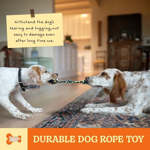 Dog Rope Toy for Large Dogs, Heavy Duty Dog Chew Toys for Aggressive Chewers, Indestructible Dog Toys for Large Dogs, Durable Cotton Tug of War Dog Rope Toys for Medium to Large Breed Teeth Cleaning in Kuwait