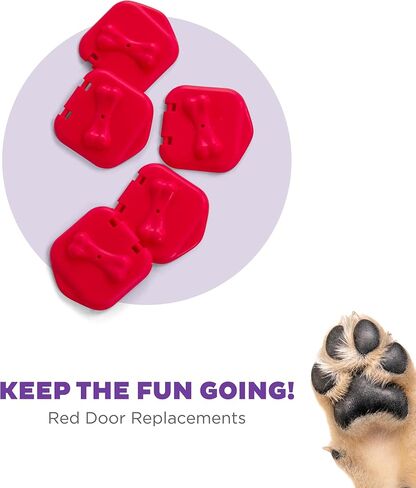 Outward Hound Nina Ottosson Dog Brick Dog Puzzle Interactive Treat Puzzle Dog Enrichment Dog Toy, Level 2 Intermediate, Blue in Kuwait