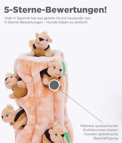 Outward Hound Hide A Squirrel Plush Dog Toy Puzzle, XL in Kuwait