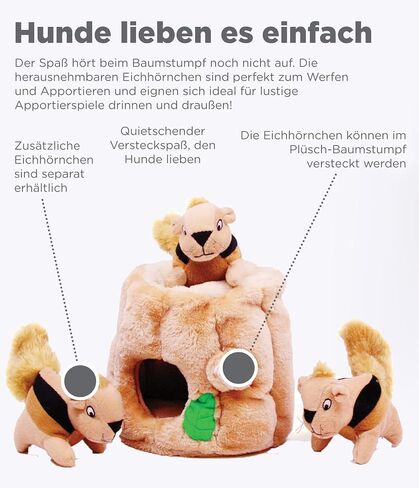 Outward Hound Hide A Squirrel Plush Dog Toy Puzzle, XL in Kuwait