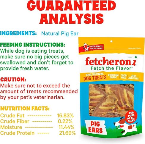 Whole Pig Ears for Dogs Large - 100 Pack Long Lasting Dog Chews - One Ingredient Delicious All Natural Flavor – Easy to Digest Dog Treat for Large Dogs - Great for Teeth and Gums in Kuwait