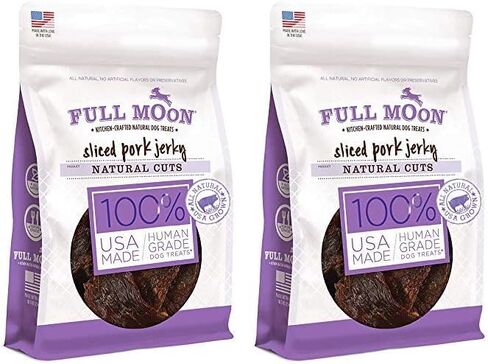 Full Moon Natural Cut Pork Jerky Healthy All Natural Dog Treats Human Grade Grain Free 10 oz in Saudi Arabia