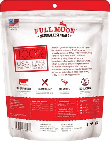 Full Moon All Natural Essentials Beef Jerky Tenders Free Range Human Grade 24 oz in Kuwait