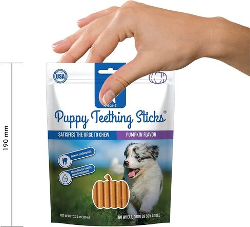 N-Bone Puppy Teething Sticks Peanut Butter Flavor, 3.74-oz Bag in Saudi Arabia