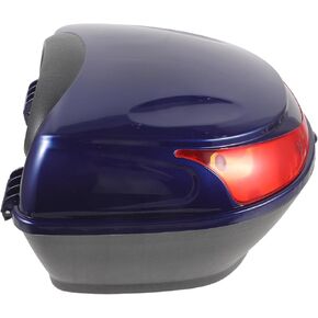 Motorcycle Tail Box Trunk Storage Case Motorcycle Luggage Carrier Scooter Trunk with Key Lock Motorbike Storage Box for Helmets and Gear