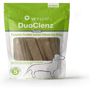 vetone DuoClenz Enzyme Coated Dental Chews for Medium Size Dogs 30 Count
