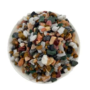 Small Aquarium Gravel for Fish Tank Gravel, Rocks for Aquarium Substrate, River Rock for Plants Indoor, Pea Gravel for Landscaping, Pebbles for Plants, Aquarium Rocks for Fish Tank (1Lb)