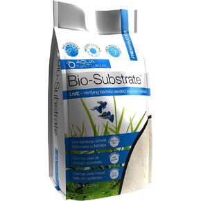 Aqua Natural Sugar White Sand Bio-Substrate 5lb for Aquariums, Sand seeded with Start up bio-Active nitrifying Bacteria