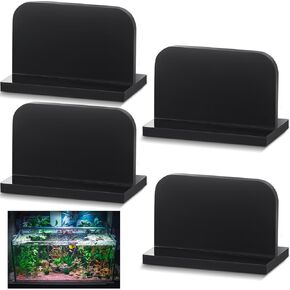 Qunclay 4 Pcs Aquarium Lid Handles Acrylic Fish Tank Cover Handles Adhesive Tank Lid Replacement Handle for Aquarium Fish Tank Lid, 2.36 x 1.38 Inch (Transparent)