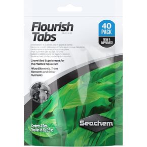 Seachem Flourish Tabs Growth Supplement - Aquatic Plant Stimulant 40 ct