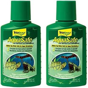 TetraFauna AquaSafe for Reptiles and Amphibians 3.38 Ounces, Aqua-Terrarium Water Conditioner, Makes Tap Water Safe