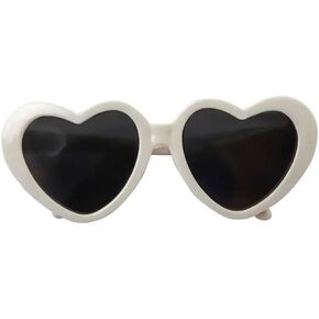 Pink Pet Heart Sunglasses Photos Props Cute Pet Dog Sunglasses Cat Glasses Sun Flower Glasses Pets Party Decor for Small Dogs Cat Accessories Cute Pet Dog Sunglasses