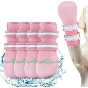 Premium Dog Socks for Small Medium Large Dogs, Dog Shoes with Double Sides Grips for Hot Pavement and Winter, Dog Booties for Hardwood Floors, Prevents Licking, Slipping Dog Paw Protection, Black L