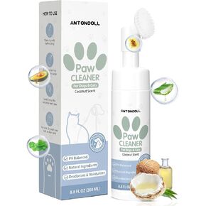 Kit Dog Paw Care Kit - Paw Cleaner for Dogs Clean Clean Paws No -Chinse Foaming Paw Playser للكلاب الصغيرة الكبيرة والقطط Pet Paw Gasher مع Natural Lick Safe Dog Pad Balm Stick