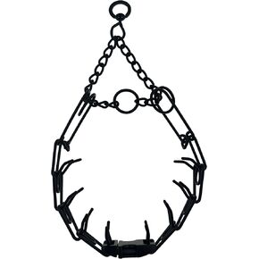 Adjustable Dog Ｎo Pull Ｃollar for Small Medium Large Dogs (Matte Black, M)