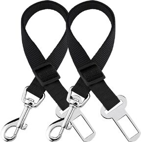 SunGrow Dog Seat Belt for Car, Adjustable Nylon Pet Seatbelt, Supports All Cars, Seatbelt for Dogs in Car, Dog Car Leash Seat Belt, Cats and Ferrets Seat Belt Harnesses