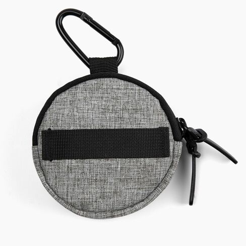 Snackpack Double Insulated Dog Treat Pouch - Holds 1.5 Cups - Dog Training and Walks Snack Bag, Two Pockets for Dry or Wet Treats, Attaches to Leash, Belt, or Bag - Graphite in Saudi Arabia