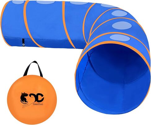 Dog Agility Tunnel, Dog Agility Equipment, Dog Agility Training with Carry Bag (Blue) in Saudi Arabia